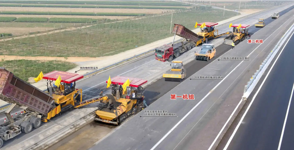 Road construction project