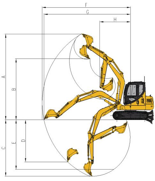 LC60-9A Hydraulic Crawler Excavator