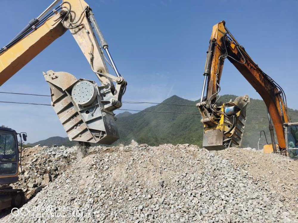 Excavator Stone Jaw Crusher bucket